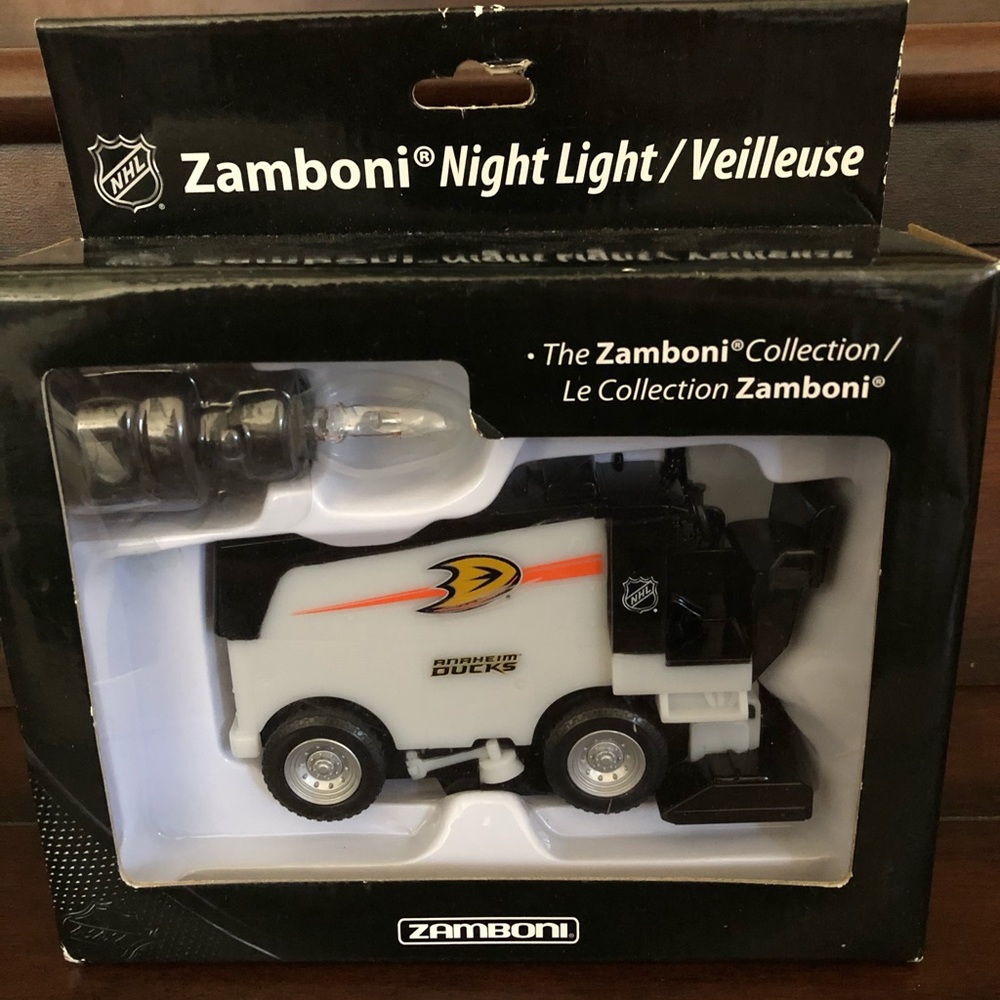 NHL zamboni Anaheim Ducks night light